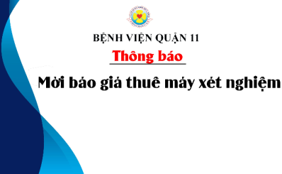 Thông báo mời báo giá thuê máy xét nghiệm